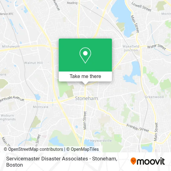 Servicemaster Disaster Associates - Stoneham map