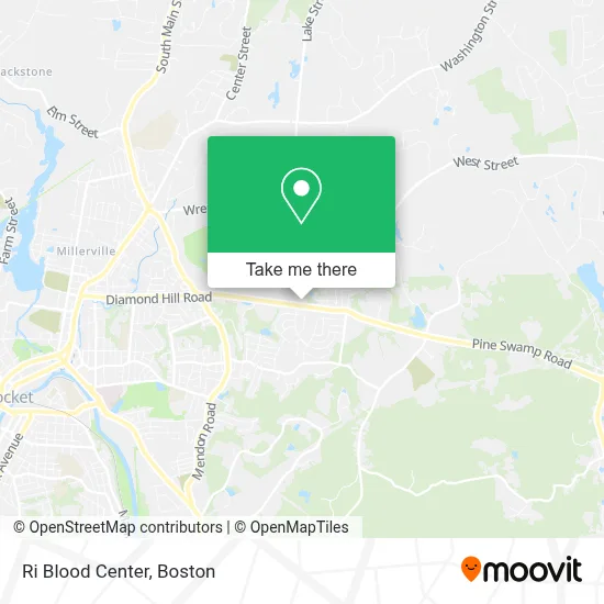 Ri Blood Center map