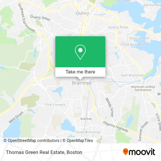 Thomas Green Real Estate map