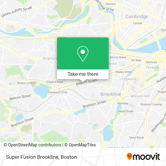 Super Fusion Brookline map