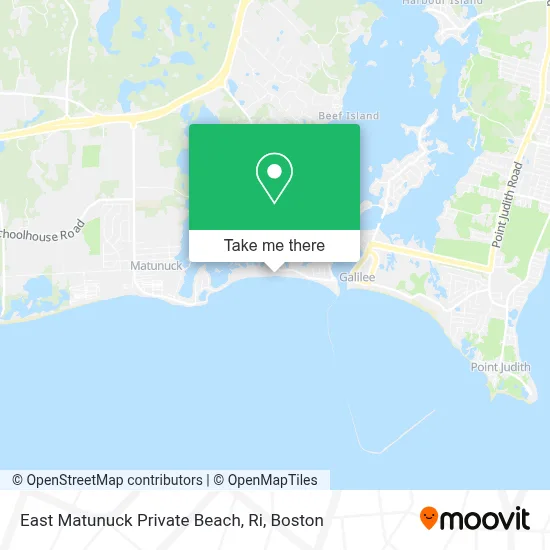 East Matunuck Private Beach, Ri map