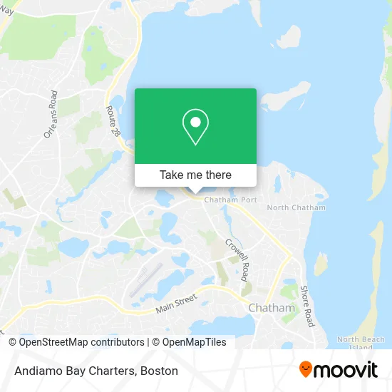 Andiamo Bay Charters map