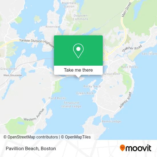 Pavillion Beach map