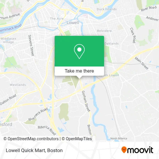 Lowell Quick Mart map