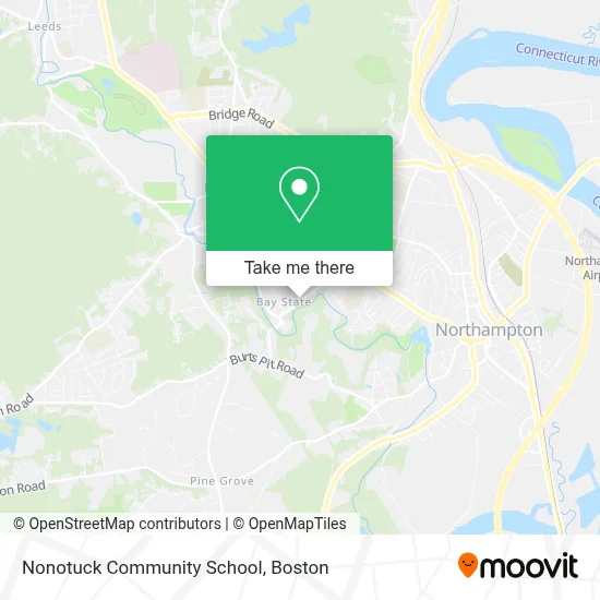 Nonotuck Community School map