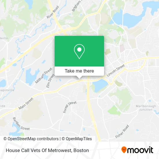 House Call Vets Of Metrowest map