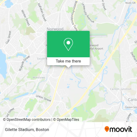 Gilette Stadium map