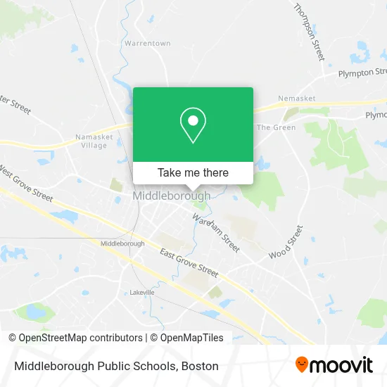 Middleborough Public Schools map