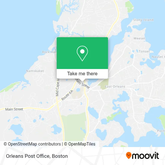 Orleans Post Office map