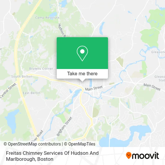 Freitas Chimney Services Of Hudson And Marlborough map
