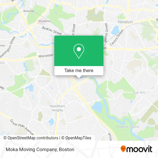 Moka Moving Company map