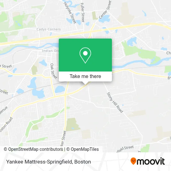 Yankee Mattress-Springfield map