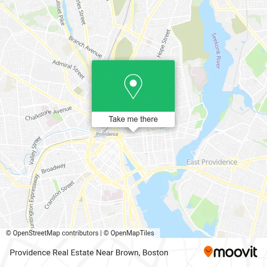 Providence Real Estate Near Brown map