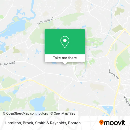 Hamilton, Brook, Smith & Reynolds map