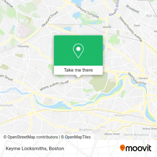 Keyme Locksmiths map