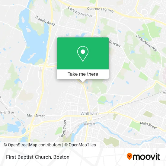 First Baptist Church map