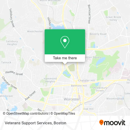 Veterans Support Services map