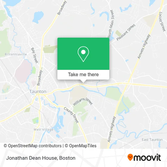 Jonathan Dean House map