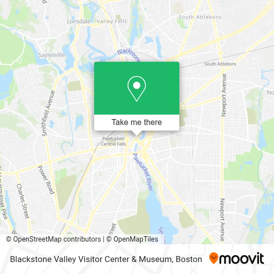 Blackstone Valley Visitor Center & Museum map
