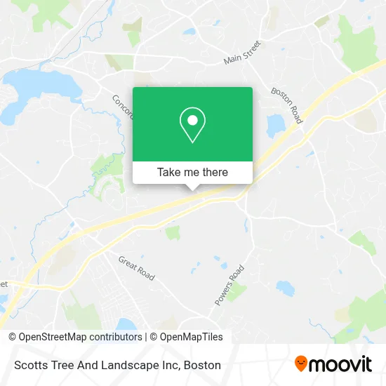 Scotts Tree And Landscape Inc map