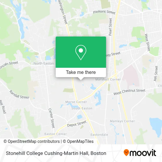 Stonehill College Cushing-Martin Hall map