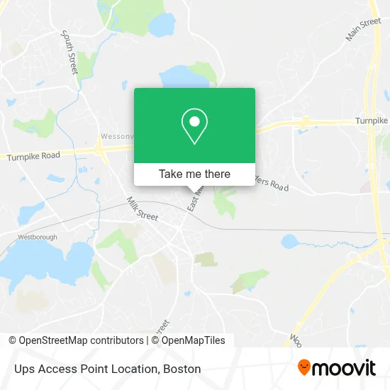 Ups Access Point Location map