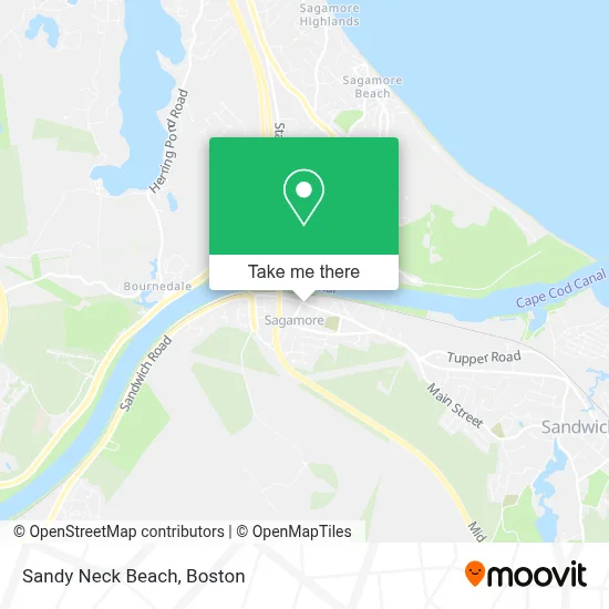 Sandy Neck Beach map