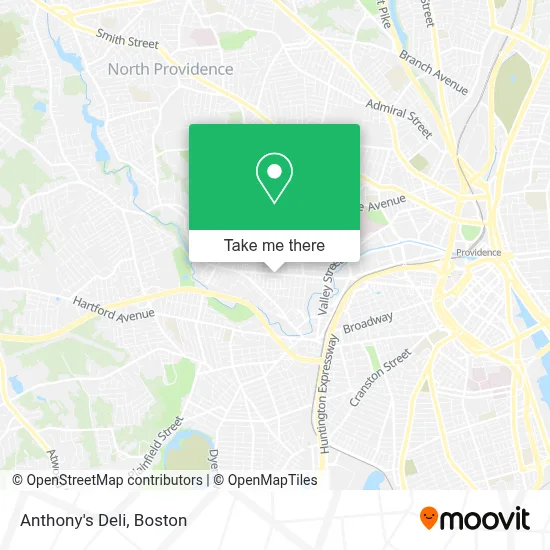 Anthony's Deli map