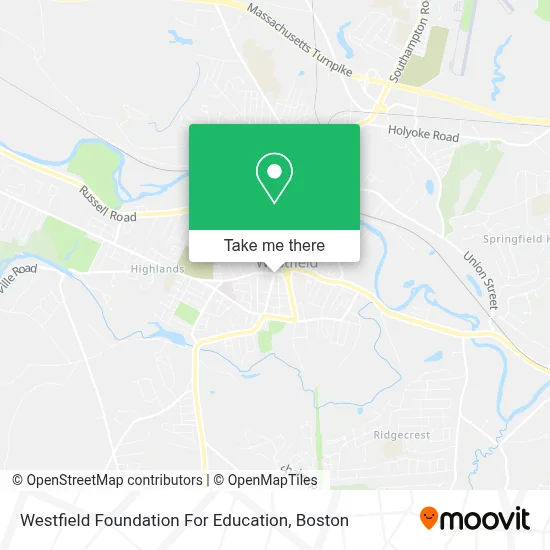 Westfield Foundation For Education map