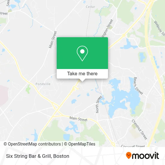 Six String Bar & Grill map