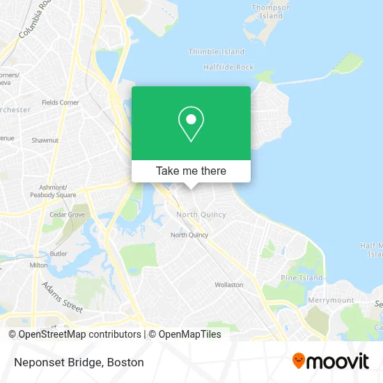 Neponset Bridge map