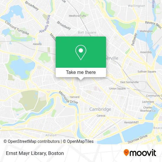 Ernst Mayr Library map