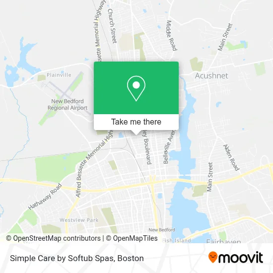 Simple Care by Softub Spas map