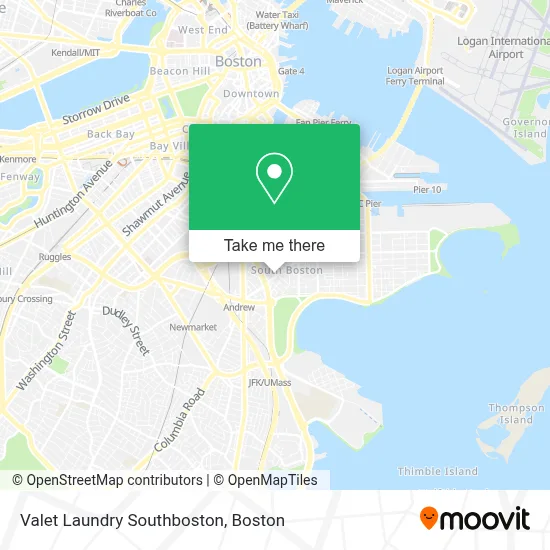 Valet Laundry Southboston map