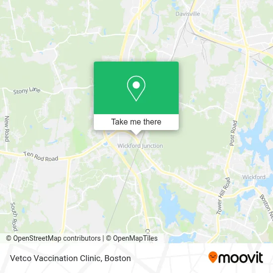 Vetco Vaccination Clinic map