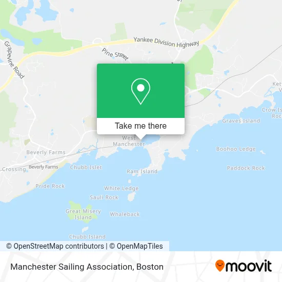 Manchester Sailing Association map