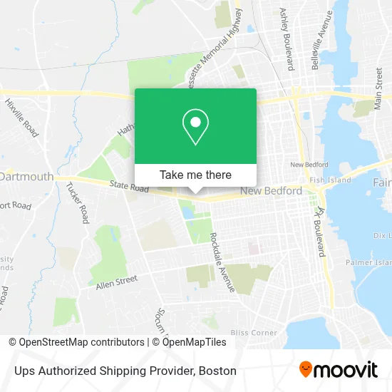 Ups Authorized Shipping Provider map