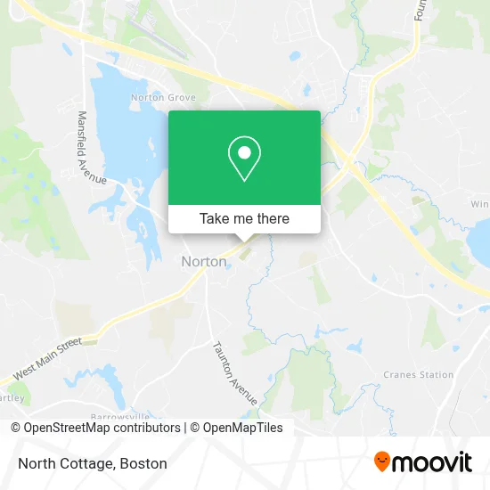 North Cottage map