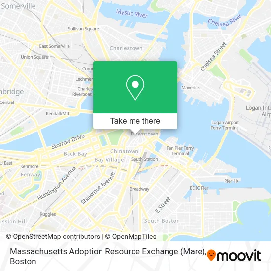 Massachusetts Adoption Resource Exchange (Mare) map