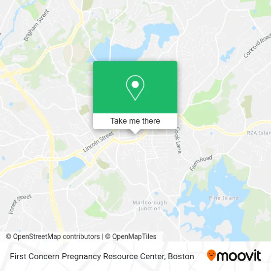 First Concern Pregnancy Resource Center map