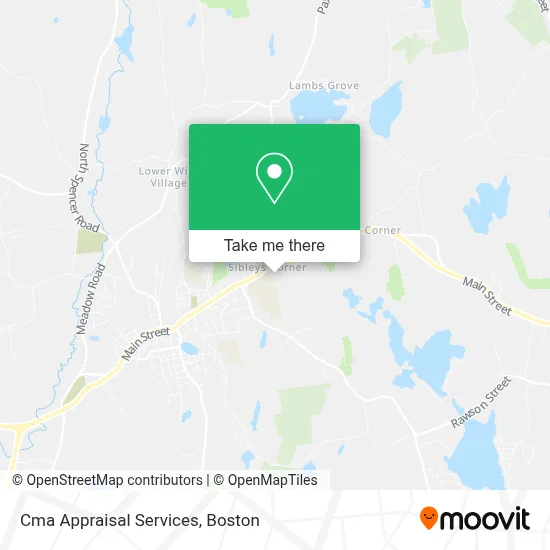 Cma Appraisal Services map