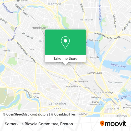 Somerville Bicycle Committee map