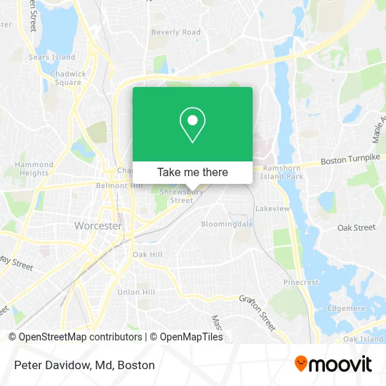 Peter Davidow, Md map