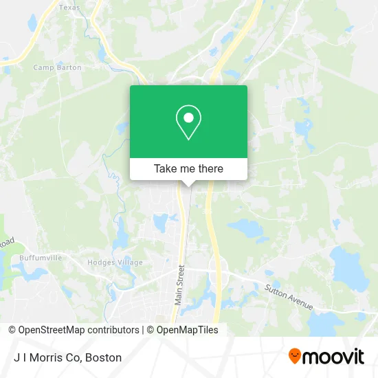 J I Morris Co map