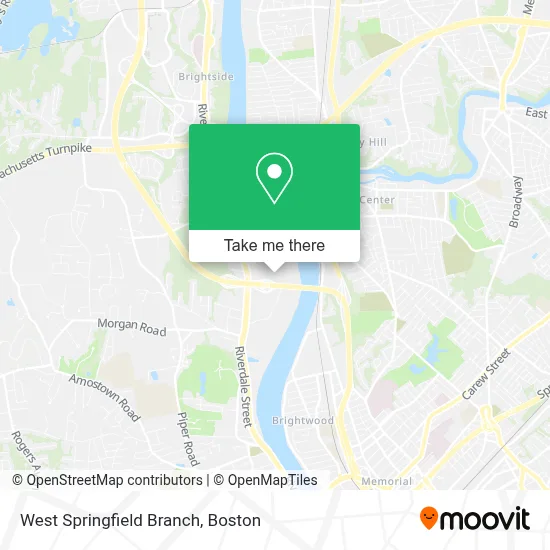 West Springfield Branch map