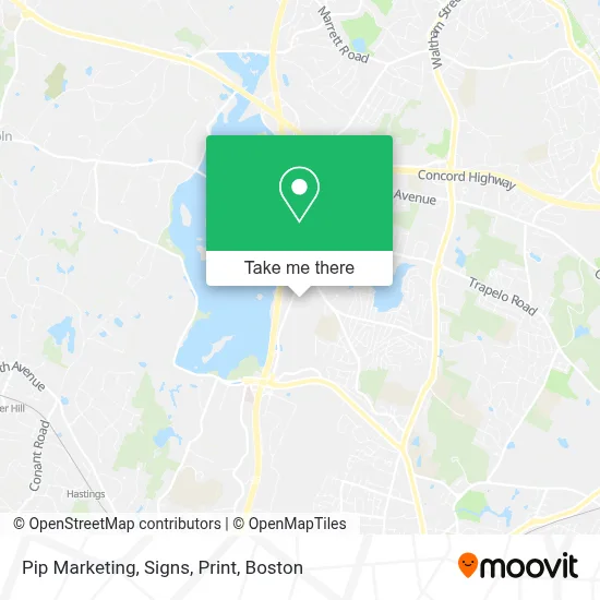 Pip Marketing, Signs, Print map