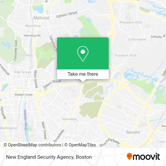 New England Security Agency map