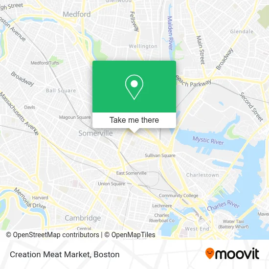 Creation Meat Market map