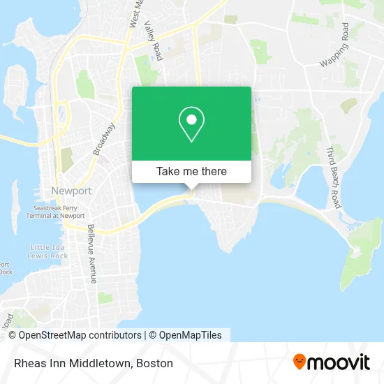 Rheas Inn Middletown map