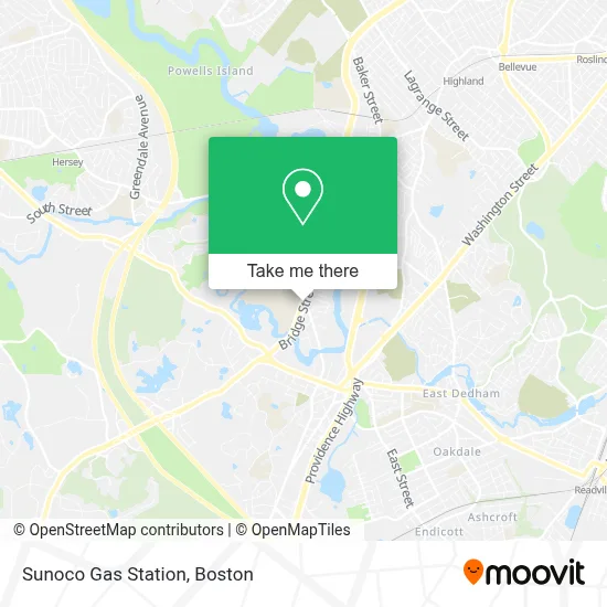 Sunoco Gas Station map